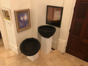 Rubber wrapped cauldrons, Entryway, Marietta, GA